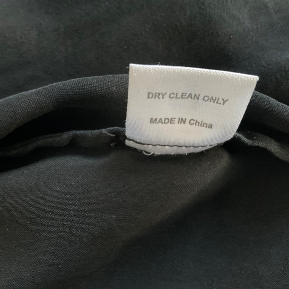 Chelsea Flower 100% Silk Button Up Blouse XS Black Open Back Sexy Night Out Y2K - Picture 13 of 13